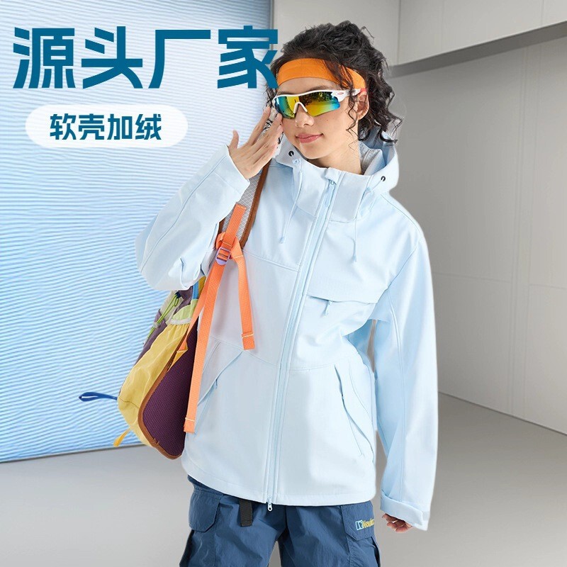 Softshell Jacket New Model for Spring and Autumn Outdoor Wear, Softshell Single-Layer Casual Jacket for Couples
