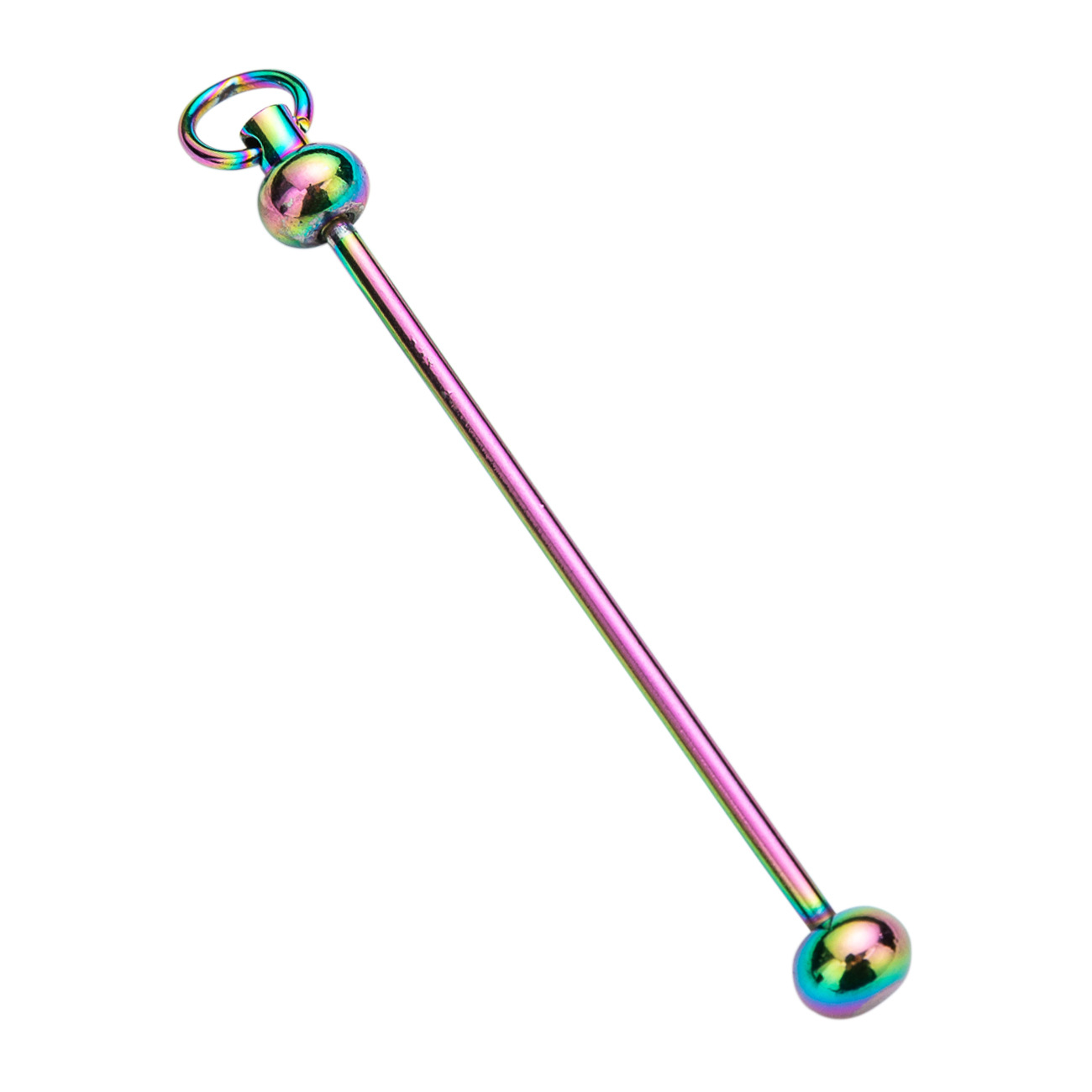 Creativo nuevo poste con cuentas de bricolaje spot color degradado hecho a mano llavero accesorios colgantes al por mayor