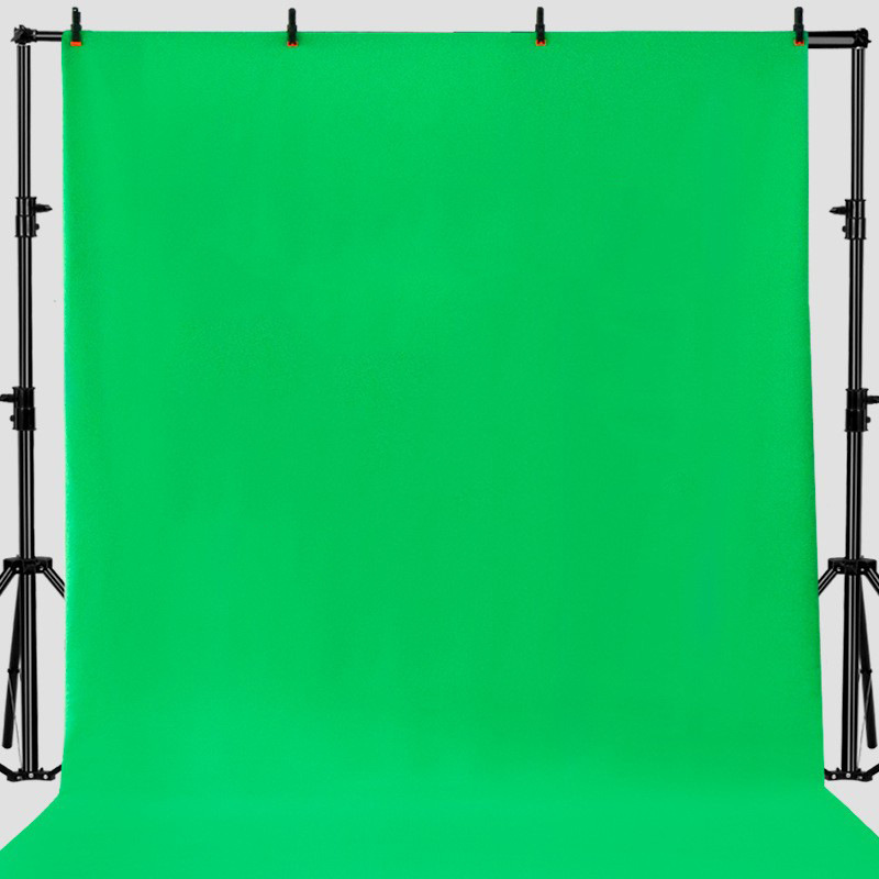 Green background curtain background cloth for shooting studio in live studio, Blue Film, green screen