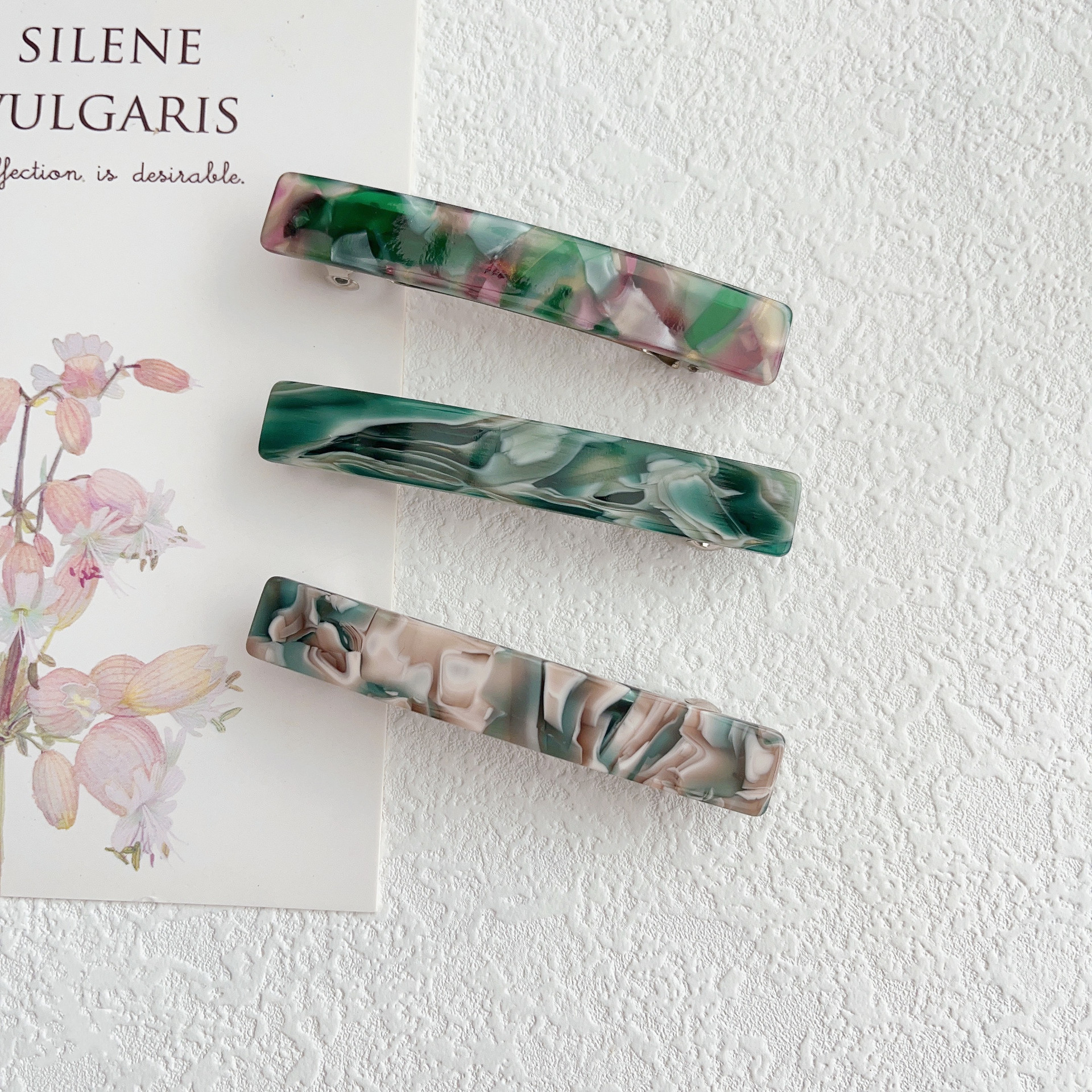 Hair Clip Hair Accessories Type Women's Simple Style Classic Style Color Block Acetic Acid Sheets Hair Clip