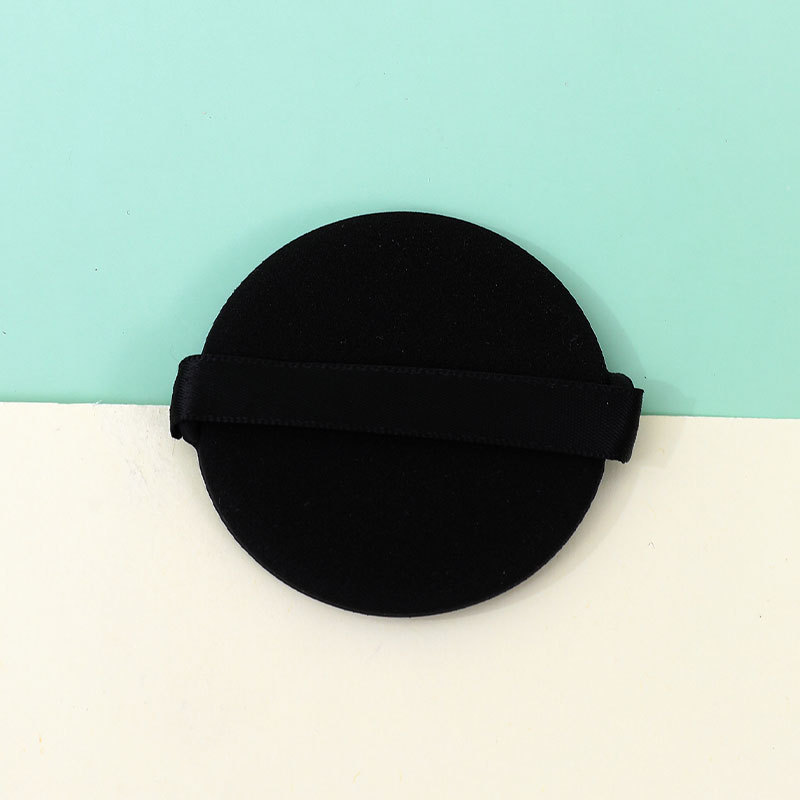 Esponja de maquillaje redonda personalizada, suave y que no absorbe polvo, de doble uso para aplicación en seco y húmedo, esponja de maquillaje redonda en forma de gota de agua, herramienta de belleza.