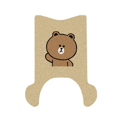 Pads Waterproof Foot Pads, Electric vehicle foot mat - yadi-blooming-h-with-side-tread-brown-bear