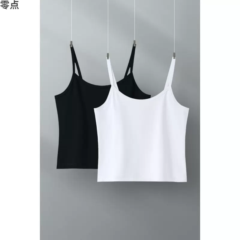 白色小吊带背心女内搭上衣春夏季大码性感美背黑色莫代尔棉打底衫