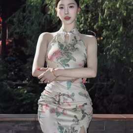 原/白玉瓷肌 新中式旗袍 国风绝美改良连衣裙女