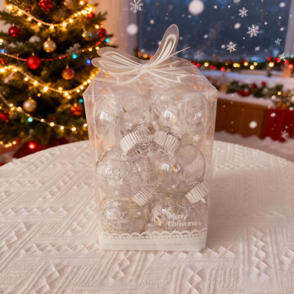 Navidad dorada bola pintada bola decoración de árbol de Navidad colgante decoración de ventanas decoración de decoración colgante decoración de Navidad