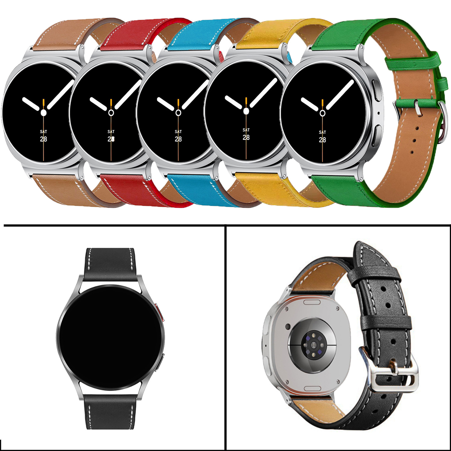 Suitable for Samsung Watch Samsung Galaxy Watch 8 Classic Leather Strap 2025 New Model