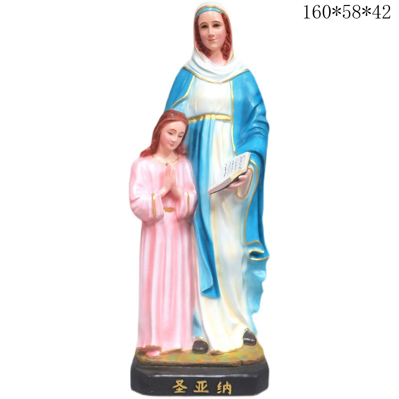 EXPRESSIÓN DEL POS 160cm Ornamento de la Virgen de José una estatua de la familia decora la sala de estar de la figura principal