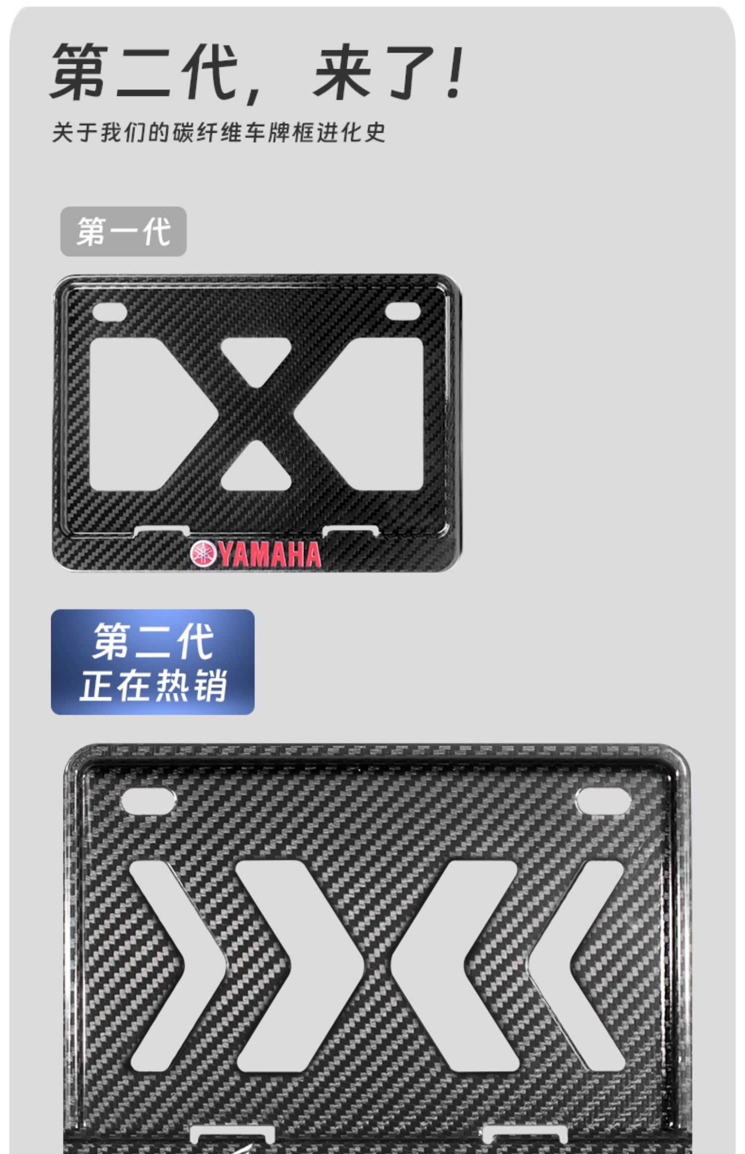 Suitable for Dry Carbon Fiber Motorcycle License Plate Frame, Rear License Plate Frame, Shockproof, for Yamaha, Kawasaki, Honda, No. 9
