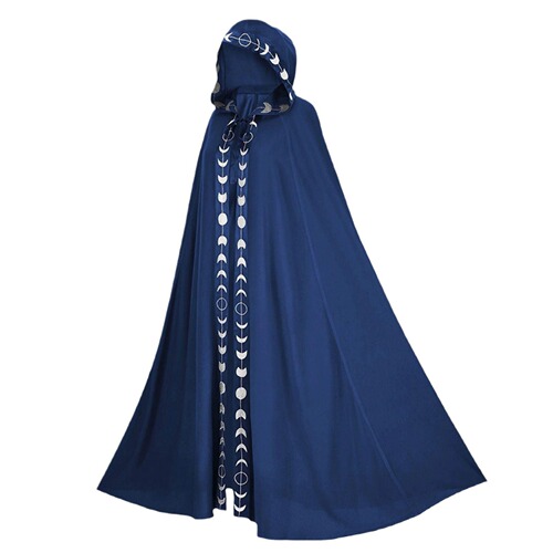 Cross-border new ruffled cape hooded cloak cloak shoulder wrap medieval renaissance Halloween cosplay costume