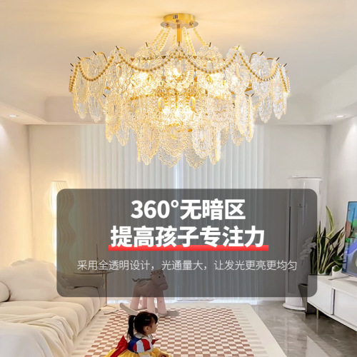 LED golden light bulb household full-spectrum lighting high-visibility eye-protection corn lamp 20W three-color light E27 screw bulb