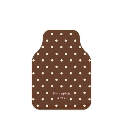 to your design, Avtomobil döşəmə paspasları - dark-brown-polka-dots-single-front-row-5060cm1969-2362
