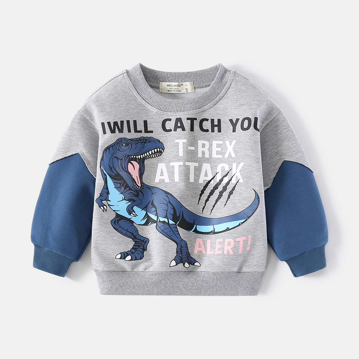 Boys' stitched sweater 2022 spring new t...