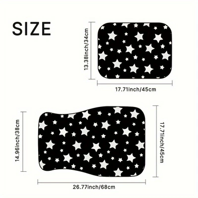 Mat Carpet Four-piece Set – Avtomobil döşəmə paspasları - new-car-floor-mats-46-3344cm-two-piece-pack