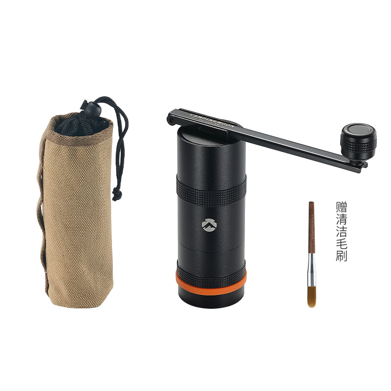 Molinillo de café manual plegable con núcleo de molienda de acero inoxidable Koman, molinillo de café italiano para preparar café al aire libre y en campamentos