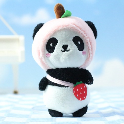 Cute red panda pendant plush toy national treasure giant panda doll bag pendant keychain doll doll