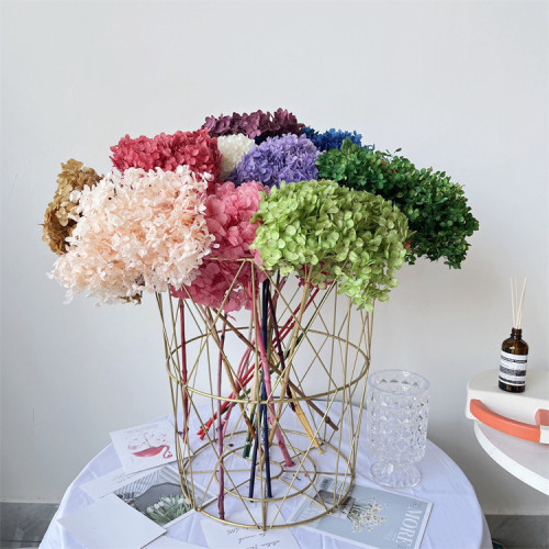 Perennial Flowers Anna Hydrangea Dried Flower Wholesale Bouquets Home Decor Ornaments Cafe Bar Table Centerpieces