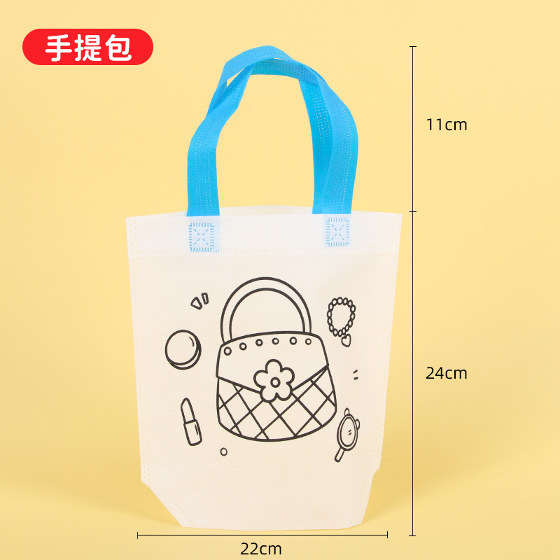 Bolso de graffiti de pintura de bricolaje hecho a mano para niños