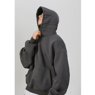 480 Heavy Hard Short American Hooded Sweatshirt Men's 2025 Spring Fashion Brand Loose Jacket