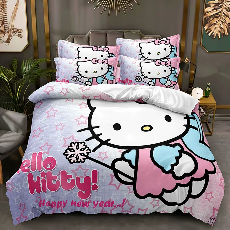 Постельное бельё Hello Kitty, наволочка, комплект, Amazon, 3D, набор из 3 предметов