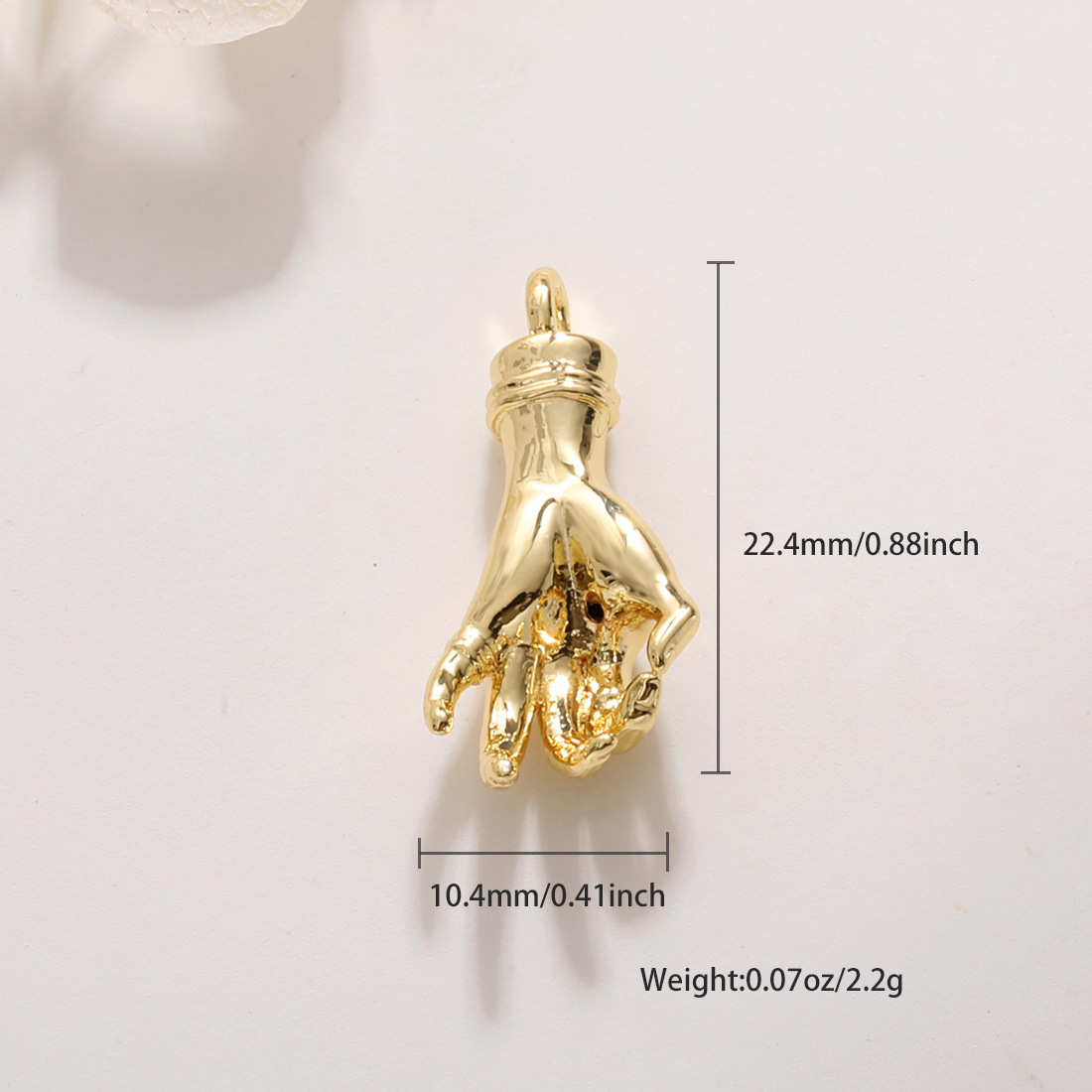 3g Weight Pendant Jewelry Making Type No Chain Chain Material 1 Piece Quantity Daily Occasion Copper Material Hand, Gesture, Antlers Pattern All Seasons Season Unisex Gender Polished Finish Enamel, Plating Design Cute, Vintage Style Style 1 Piece Copper Hand Gesture Antlers Polished Pendant 29