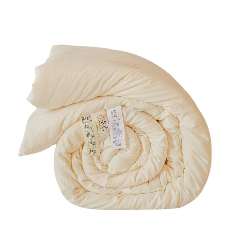 Class A Maternal and Infant Grade Raw Cotton Soybean Quilt Single Double Soybean Fiber Quilt Winter Quilt Thickened Spring and Autumn Quilt Student Quilt