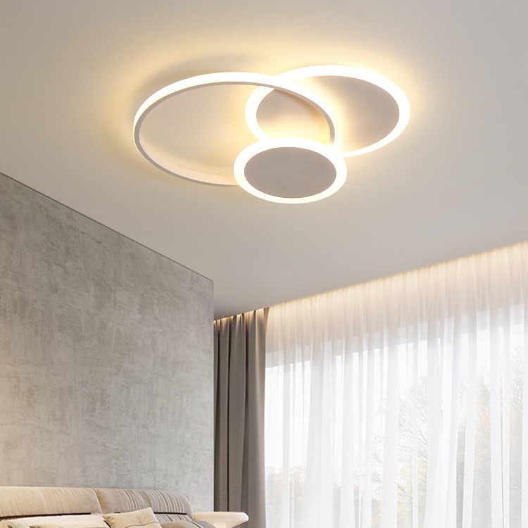 卧室灯简约现代房间吸顶灯北欧创意极简ins主卧小爱同学声控灯具