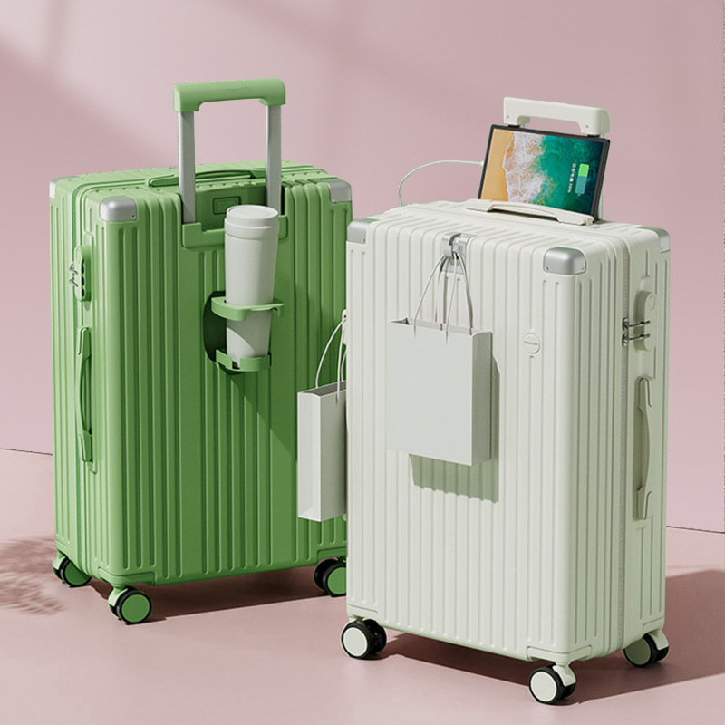 Maleta multifuncional 20 pulgadas ultra silenciosa maleta roja para hombres y mujeres, robusta y duradera, 24 contraseñas de viaje duradero