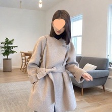 流行漂亮气质女装2025秋冬高级感大衣小香风网红驼色毛呢外套女