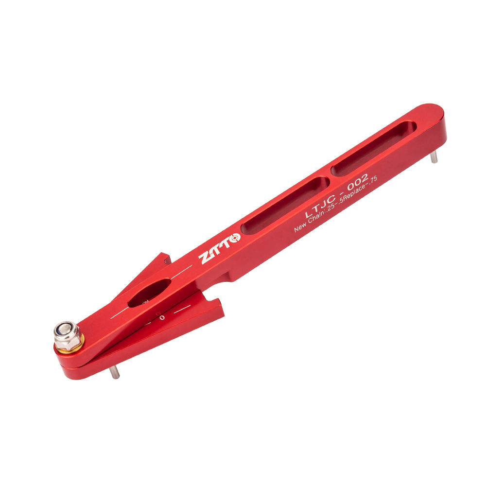 ZTTO Bicicleta de montaña Medición de cadena Indicador de desgaste Herramienta de calibre de prueba de tracción de cadena de bicicleta de carretera