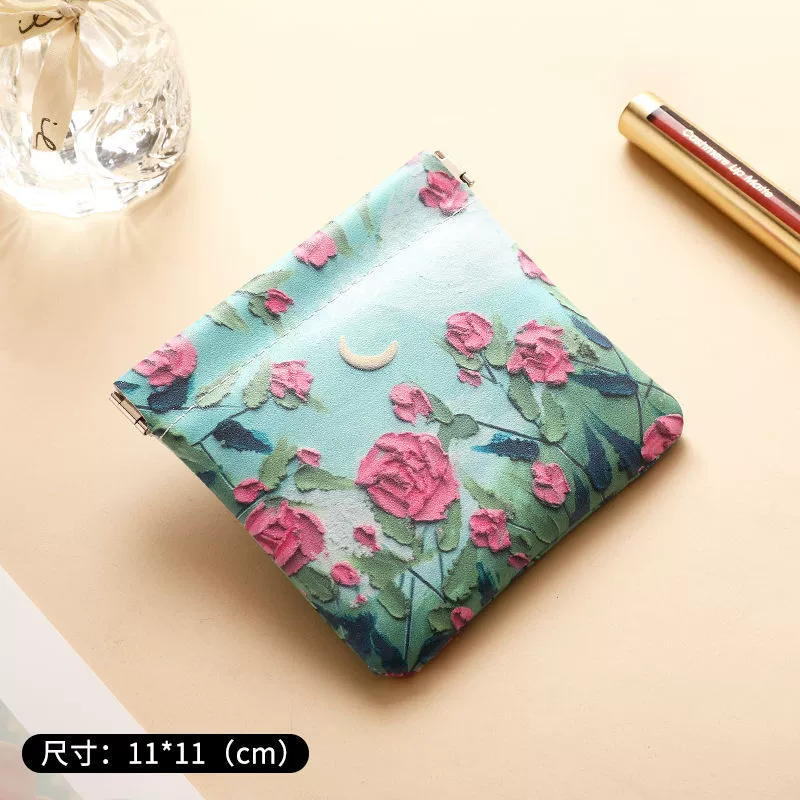 Organizer bag, cosmetic lipstick, handheld capacious small glasses