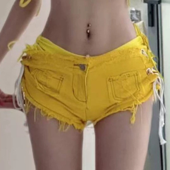 American-style sexy hot girl versatile denim shorts for women, slim fit, hip-hugging, new frayed edge, petite sweet and spicy hot pants American-style sexy hot girl versatile denim shorts for women, slim fit, hip-hugging, new frayed edge, petite sweet and spicy hot pants