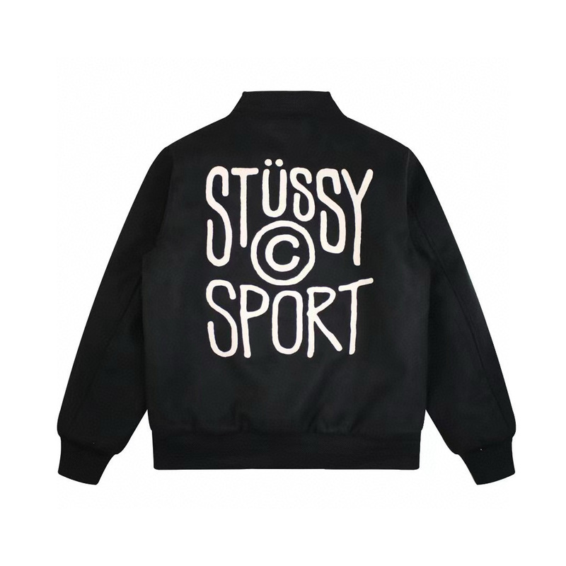 跨境热卖stu25新款棒球服韩版宽松休闲百搭印花翻领外套男女同款|undefined