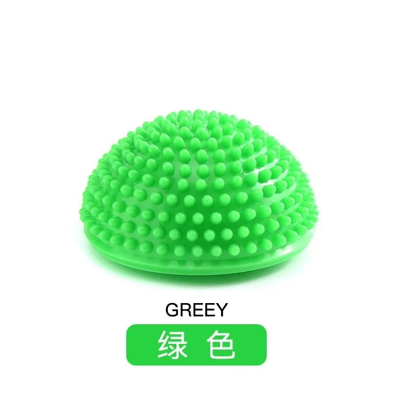 跨境供应pvc按摩球半圆瑜伽球平衡球足底放松感训练触觉球按摩|undefined