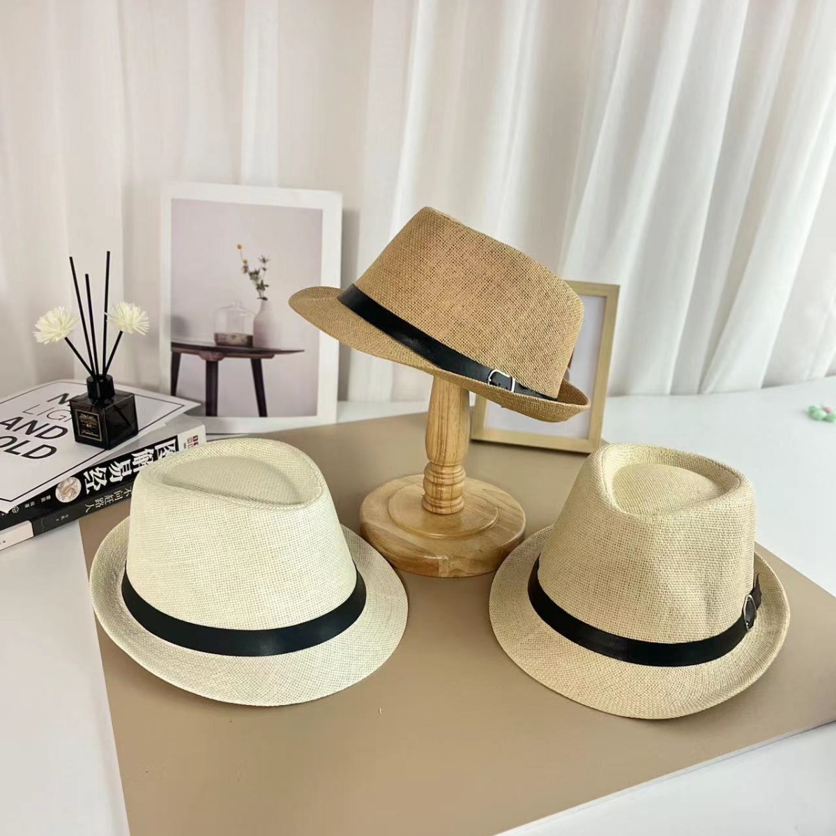 Sombreros de moda de verano para niños y niñas impresión