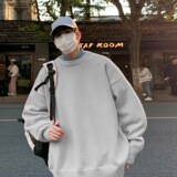 毛衣男冬季款宽松慵懒风高级感日系复古加绒厚内搭打底针织衫潮牌，男装针织衫/毛衣，星座614