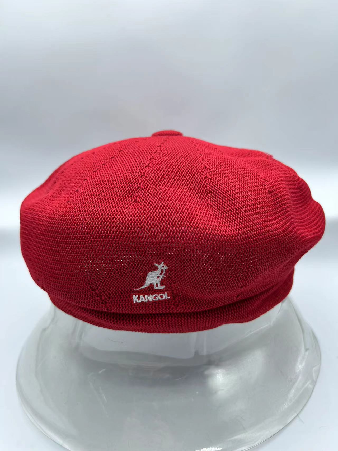 Sombrero de calabaza de poliéster rojo