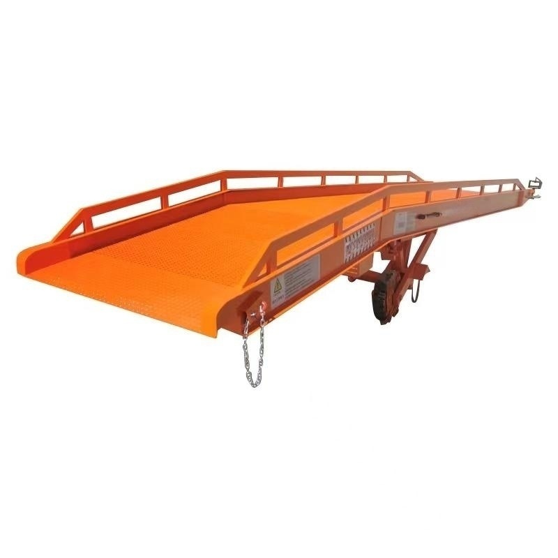 Plataforma de elevación de descarga de contenedores rampa de carga de carretillas elevadoras resistente fabricante de puentes de embarque hidráulicos móviles de 10 toneladas
