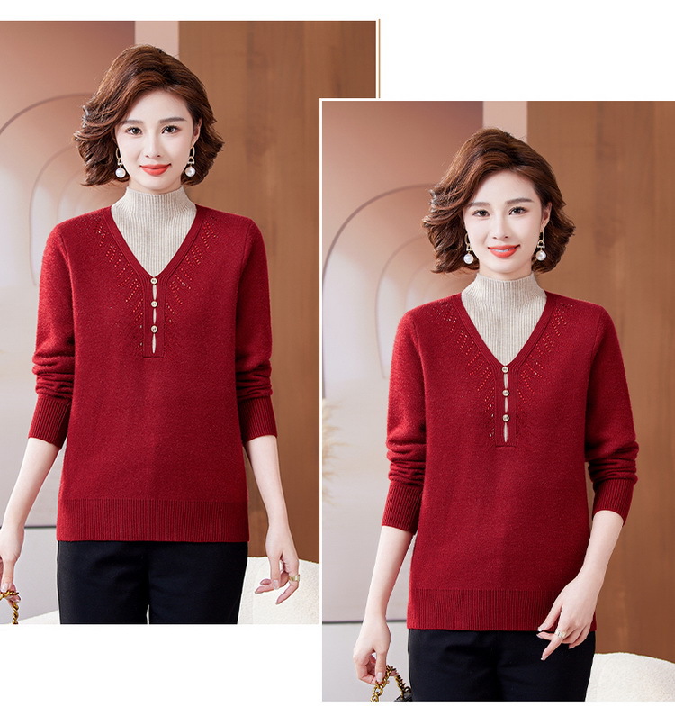 E5985 870K ÁO LEN NỮ TAIRYA MÙA XUÂN THU ĐÔNG TRUNG NIÊN DÀY ẤM THỜI TRANG NỮ G03 SẢN PHẨM MỚI