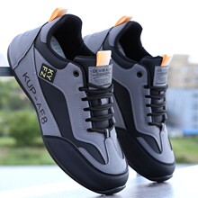 高档男鞋子秋冬新款潮流老爹鞋皮面防水厚底增高鞋轻奢休闲运动鞋