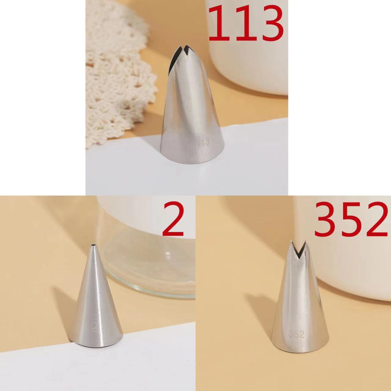 113 352 2# Decoration tip 3PCS