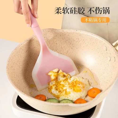 Silicone spatula non-stick spatula tamagoyaki spatula thick egg roasting spatula frying pan spatula nougat spatula wholesale