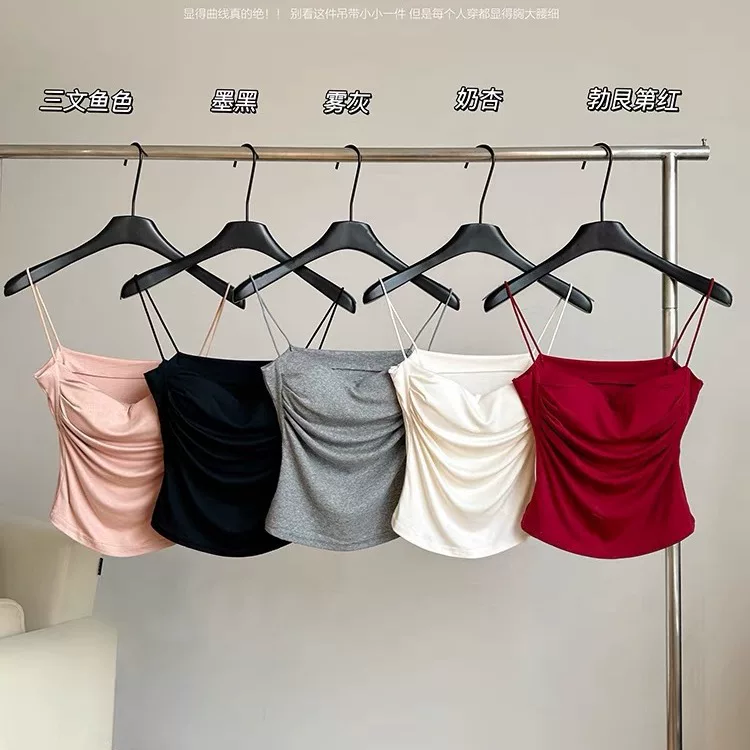 Топ-майка, комфортный летний, эффект подъёма, one size (подходит для 38–55 кг), несколько цветов