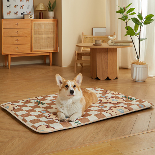 Sleeping with winter warm small dog dog bed mat teddy golden retriever dog bed sofa pet sleeping pad cat cage pad 