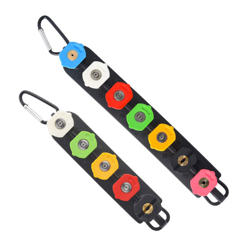 New Amazon 5 color 7 color with base lock high pressure stainless steel spray head car wash machine water gun fan-shaped nozzle 