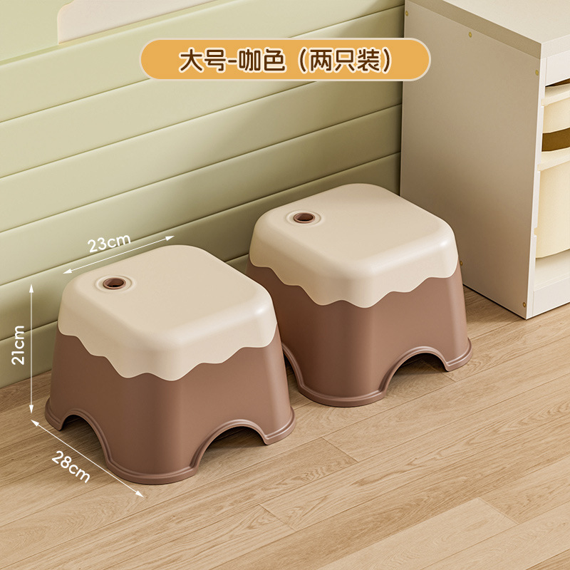 厚みのある子供用小さなスツール、家庭用低スツール、プラスチック製の靴交換用ベンチ、赤ちゃんのかわいくて丈夫で耐久性のある幼稚園の椅子|undefined
