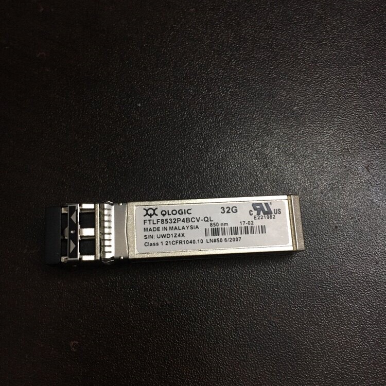 QLOGIC FTLF8532P4BCV-QL 32G SW 850nm Fiber Optic Module 300m QLOGIC FTLF8532P4BCV-QL 32G SW 850nm Fiber Optic Module 300m