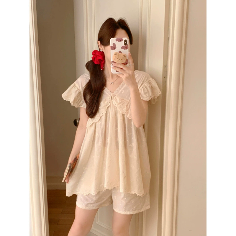 (Cross-border trading), cute lace pijama, set, lace dress