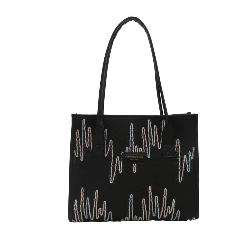Diseño de moda de hombro 2024, nuevo temperamento de color retro bolsas de brazo de gran capacidad de mamá bolsas de mano
