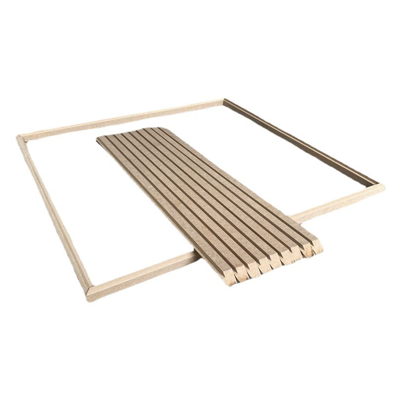 Оптовая продажа плотная доска фоторамка из массива дерева линия производителя прямой поставки дверной крышка подвесной угол готовой обработки деревянной линии