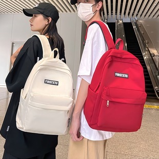 Wholesale New Backpack Schoolbag for Primary and Middle School Students Women's Casual Simple Nylon Large Capacity Backpack Lightweight Travel Bag